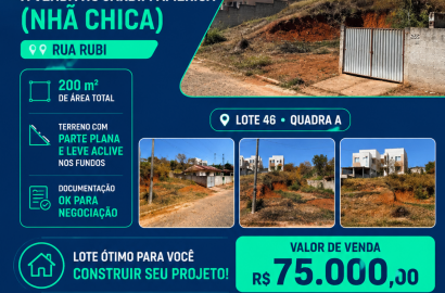 Lote para venda em Carmo de Minas - MG