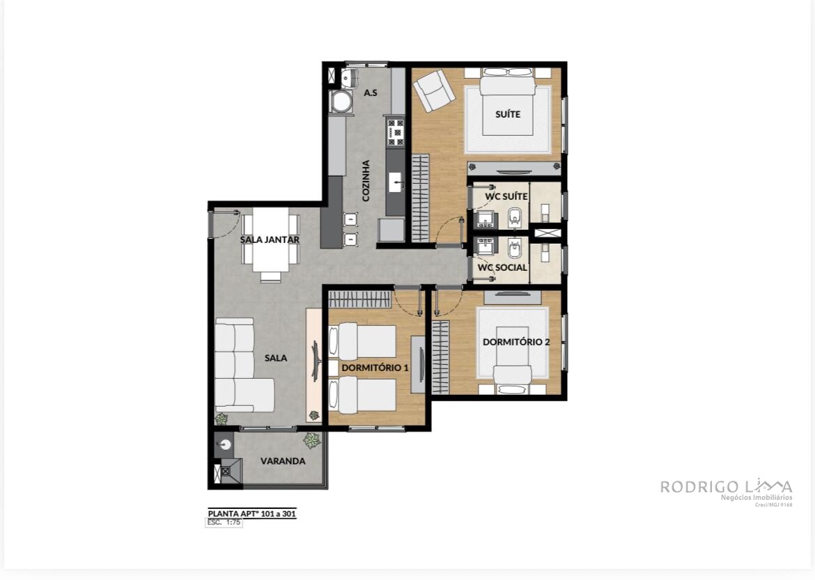 Apartamentos para venda em São Lourenço MG
