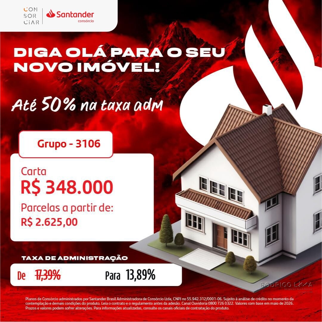 Consórcio de imóvel com parcelas a partir de R$2.625,00